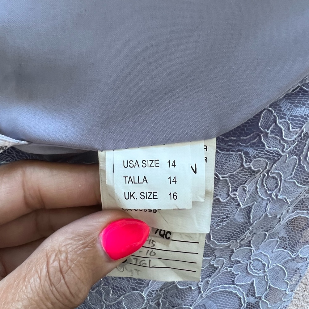 Beautiful Lavender, Mari Lee by Madeline Gardner Gown, Size 14 Strapless - Picture 11 of 11